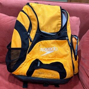 Speedo Black and Yellow Backpack